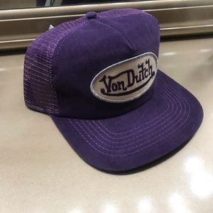 PURPLE CORDUROY VON DUTCH CAP